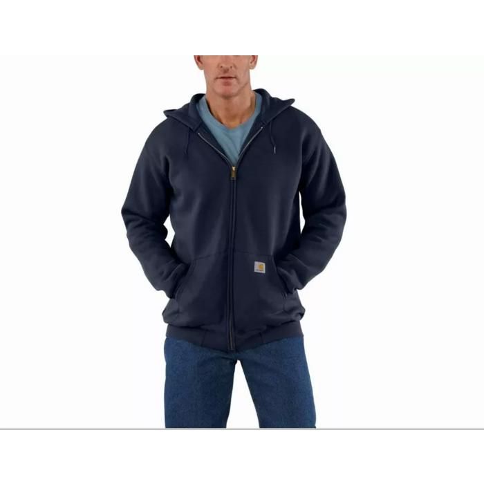 Sweat a capuche poids moyen zippe coupe large marine L CARHARTT S1K122472L Marine Bleu Cdiscount Pret a Porter