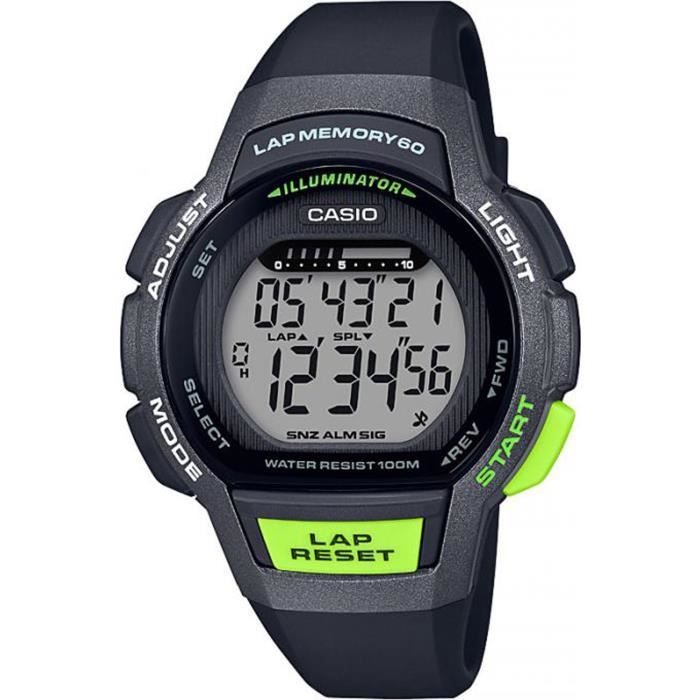 Montre Casio Sport LWS 1000H 1AVEF noire et verte Achat vente
