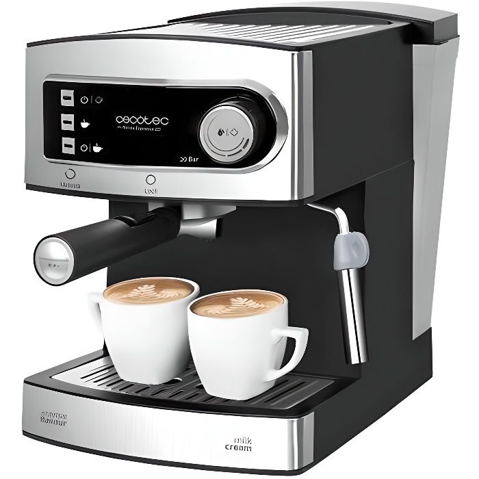 Cecotec Machine /à Caf/é Express Power Expresso 20 Tradizzionale pour expressos et capuccinos