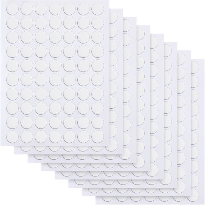 Lot De 100 Autocollants Ronds Multicolores Transparents – Diamètre 25 Mm – Pour étiquetage, Codage Couleur, Organisation