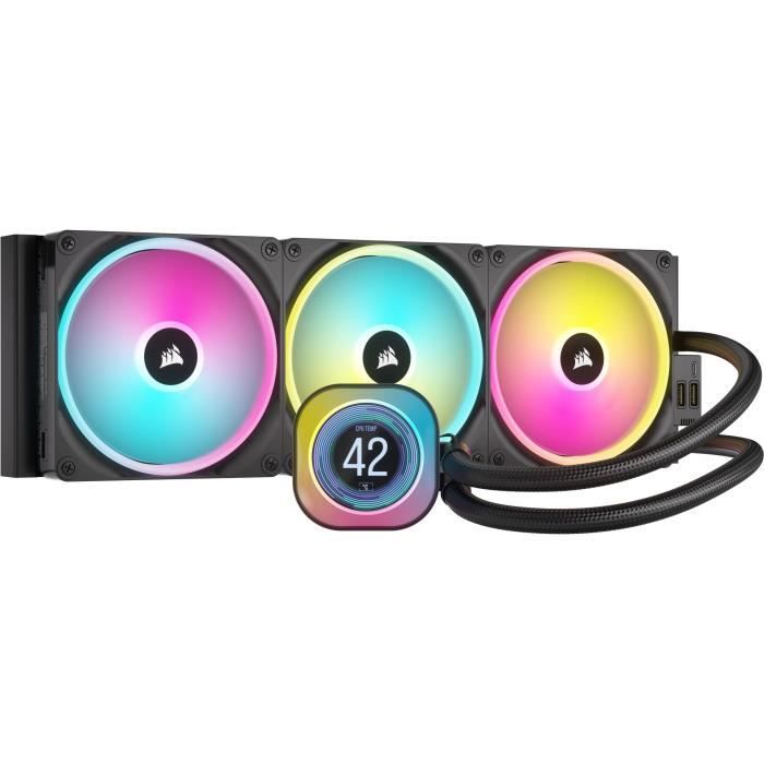Water Cooling – CORSAIR – iCUE LINK H170i LCD AIO – Radiateur 420mm – Refroidissement Liquide pour CPU