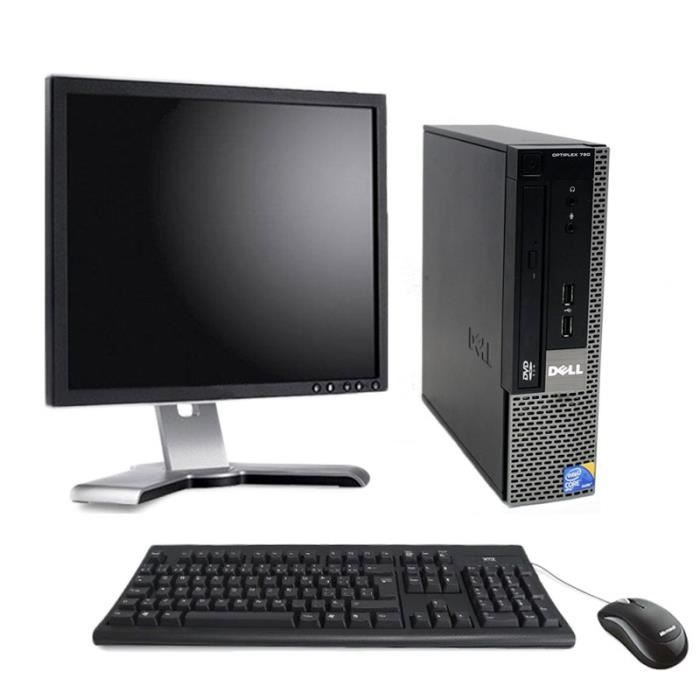 PC de bureau - Dell Optiplex 780 Format USFF 293GHz - 4 Go - 160 Go + Ecran 24 pouces Reconditionné - Dell reconditionné disponible sur Cdiscount Seconde Vie