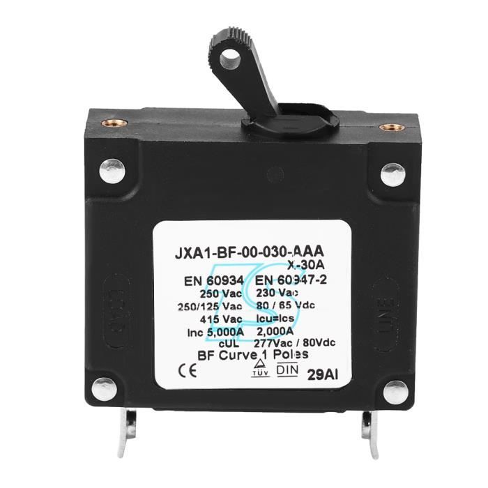 Mini Disjoncteur 2 Voies 40A 30mA RCD + 6A 16A - Garage Caravane