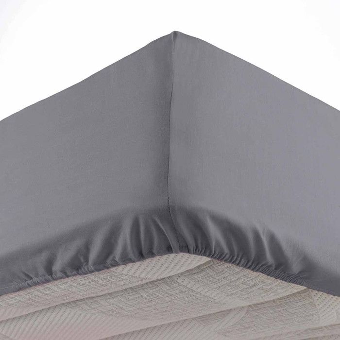 Drap Housse Microfibre Oscar 140x190cm Anthracite