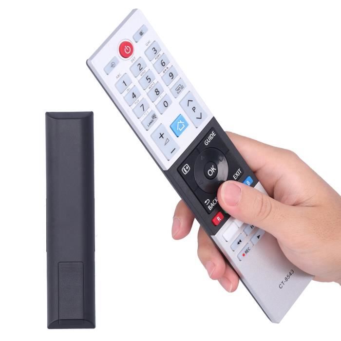 ZJCHAO Télécommande CT ‑ 8543 Télécommande TV CT ‑ 8543 pour accessoires de remplacement pour téléviseur HDTV LED Toshiba RE388
