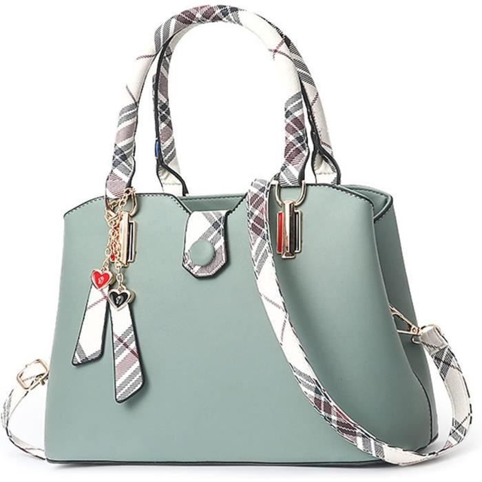 YNIQUE Sac à Main Femme 3 En 1 – Cabas Grand Capacité PU Cuir Élégant + Bandoulière + Portefeuille – Fourre-Tout Tendance 2 Pièces