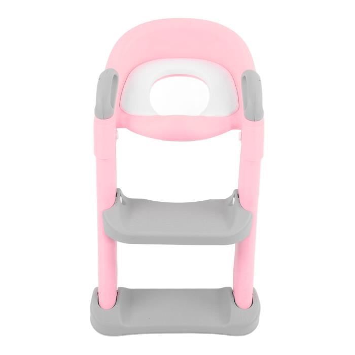 Rainberg Siège De Toilette Apprentissage Enfants - Hauteur Réglable Avec Marchepied Rose Pour Garçons Et Filles