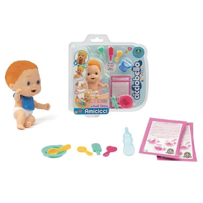 Cicciobello Set Repas Cicciobello Amicicci Deluxe Modele Cheveux Roux Cdiscount Jeux Jouets