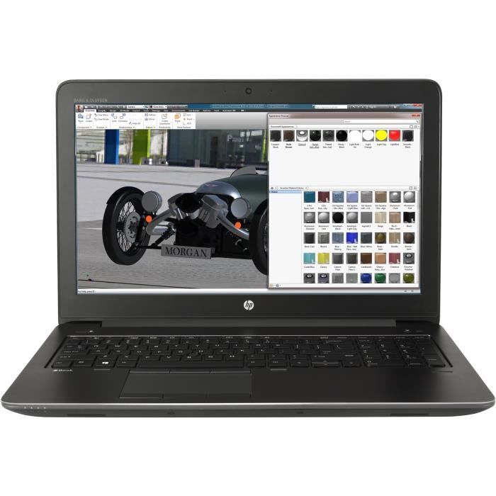HP ZBook 15 G4 Intel® Core™ i7 de 7eme génération 29 GHz 396 cm (15.6) 1920 x 1080 pixels 16 Go 512 Go - Hewlett packard