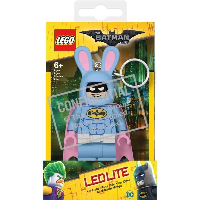 LEGO Batman Movie Porte Cle lapin de paques - Visage lumineux - Lumière LED  blanc - Tête mobile - 9,53 X 4,06 X 14,92 cm - Cdiscount Jeux - Jouets