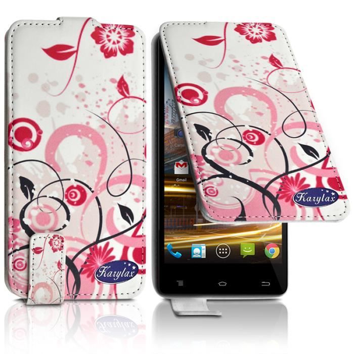 Coque Avec Rabat Latéral Et Porte-cartes Pour Wiko Iggy - Housse De Protection + Film écran Inclus - Style Classique Et élégant