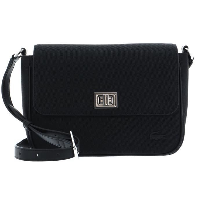 Sac lacoste noir pas cher clearance