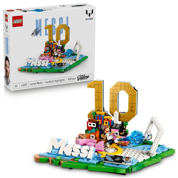 LEGO Editions 43011 Lionel Messi – Best Of - Jeu 10 ans - Décoration de Chambre dEnfant
