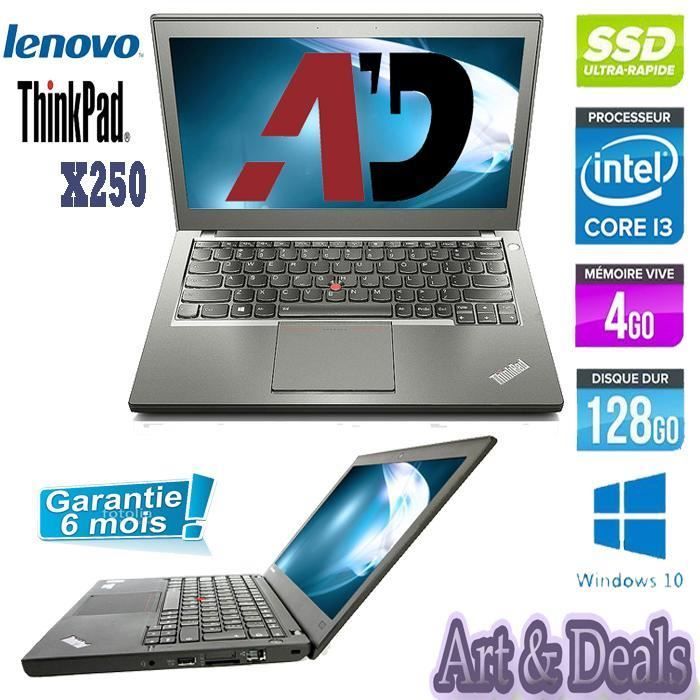 Ordinateur Portable - Lenovo - ThinkPad X250 - 12 pouces - 4 Go RAM - 128 Go SSD - Lenovo