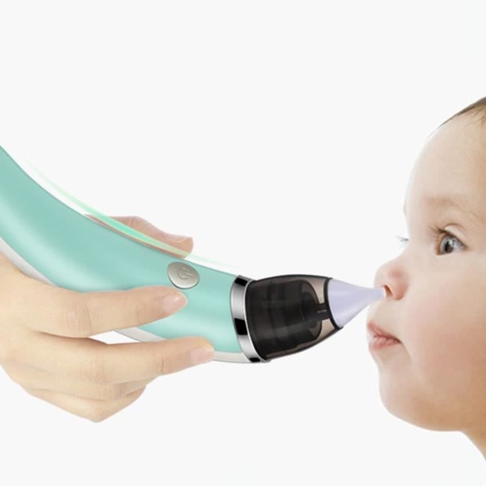 Aspirateur Nasal Pour Bébé, Nettoyeur De Nez électrique, Embouts En Silicone Portables, Convient Pour Les Nourrissons, Les Tout-petits, Sûr Et Hygiénique