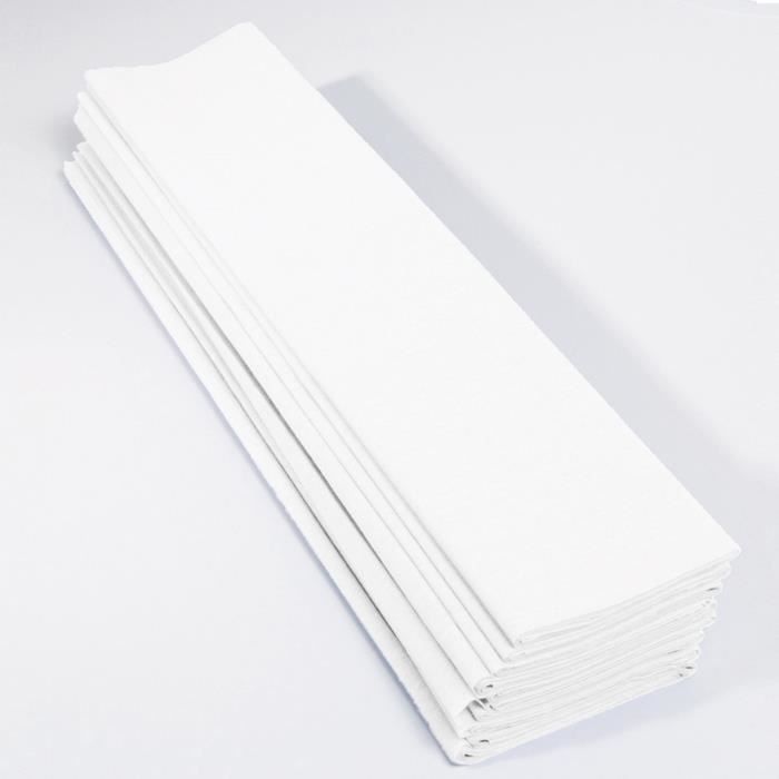 CLAIREFONTAINE Rouleau de papier Crepon - Sous sachet - 40 g/m² - Blanc