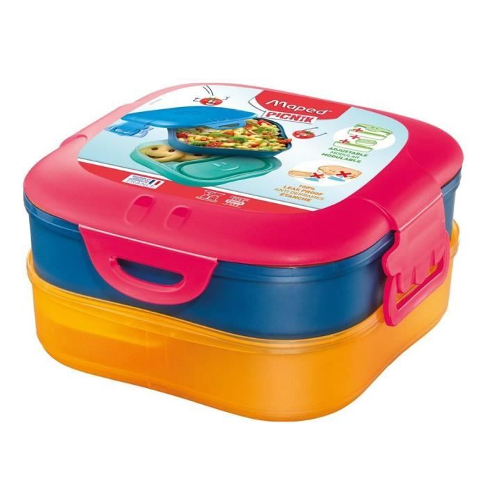Lunch box 3 en 1 MAPED Picnik Concept Kids rose et orange