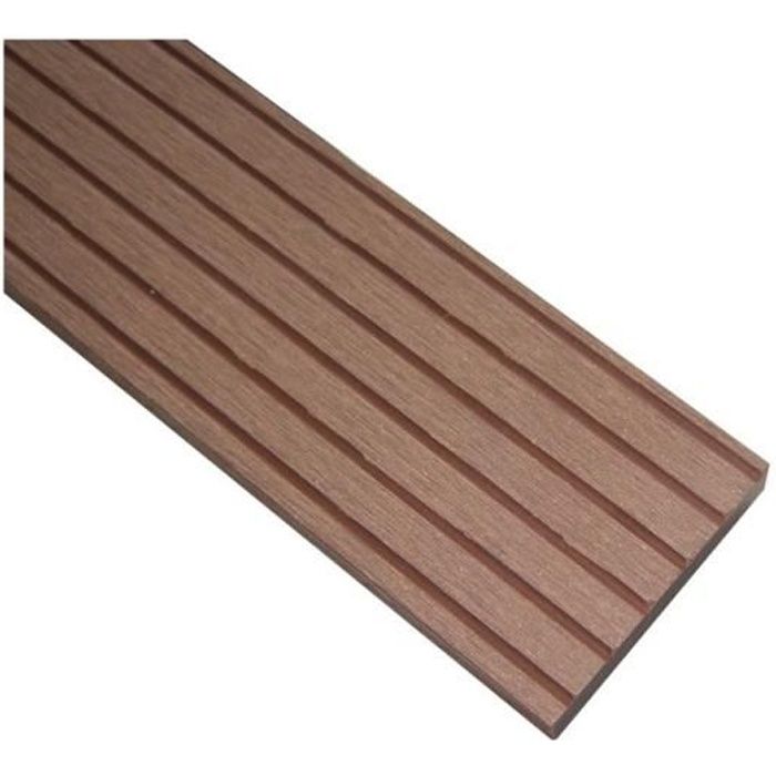 Plinthe de finition terrasse bois composite (Qualita) - McCover - L: 200 cm - l: 5.5 cm - E: 1 cm - Terre cuite
