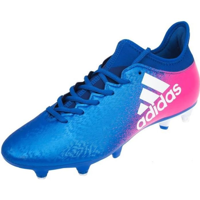 chaussures foot adidas rose et bleu