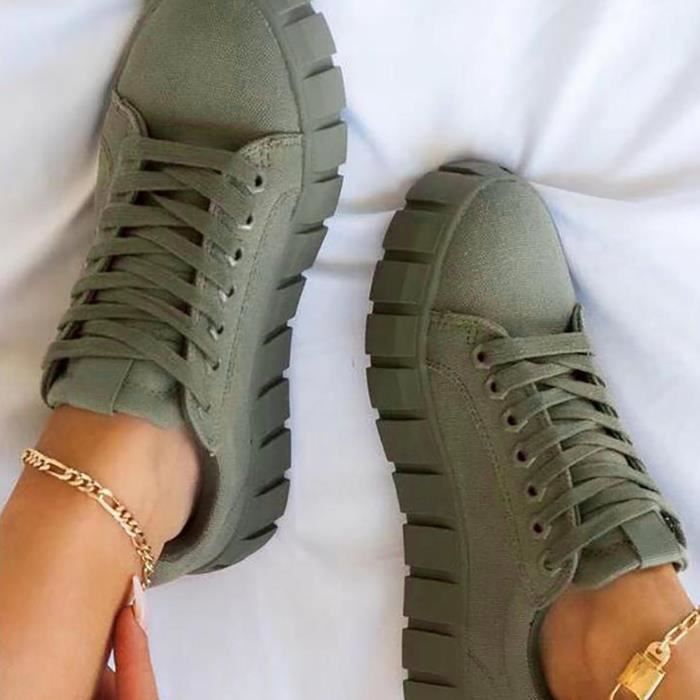 Baskets Fille Catimini, Vert Armée, Taille UK 12 (EU 31), Neuves