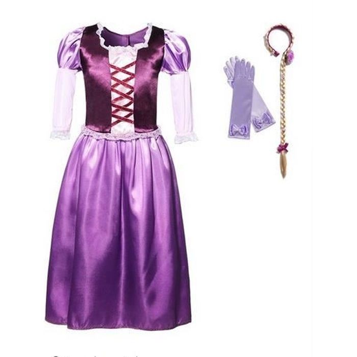 Déguisement Costume Raiponce Luxe Princesse Robe Cosplay Enfants -  Cdiscount Jeux - Jouets