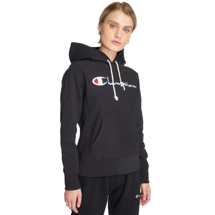 Champion Femme Hauts / Sweat capuche Classic Noir - Achat ...