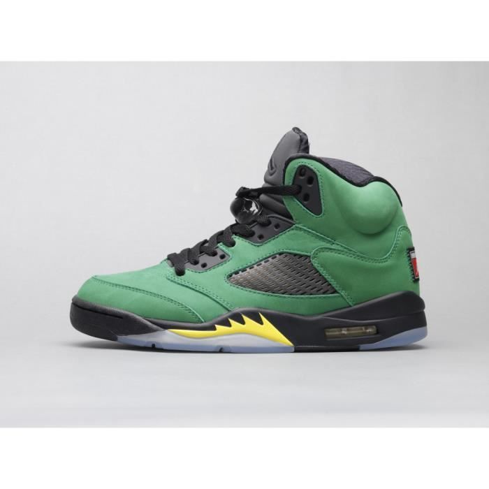 Chaussures de basket Nike Air Jordan 5 Retro SE Apple Green Black Oregon Unisex Vert Cdiscount Sport