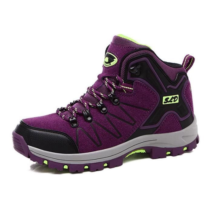 Adventurer Chaussures Femme Randonnée Imperméable Marche Quotidien Sport  Violet Chaussures - Cdiscount Sport