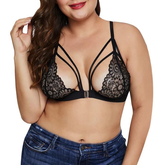 Soutien gorge en Dentelle Grande Taille Femme Sous vetements Cdiscount Pret a Porter