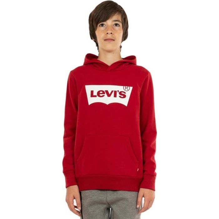 Sweat Levis Batwing Screenprint R1r Levis Red White Rouge Cdiscount Pret a Porter
