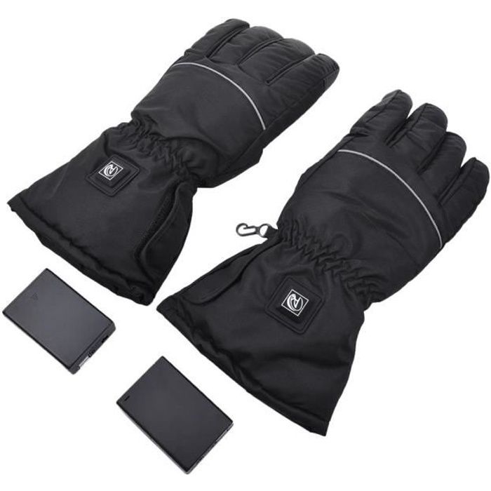 Gants,Gants chauffants thermiques pour moto,avec batterie