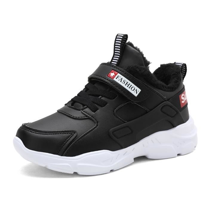 Basket Sport Enfant Hiver Marque Mod le Noir Plat Mixte
