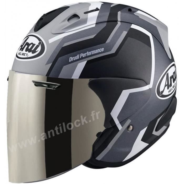 ARAI JET SZR VAS RSW BLACK NOIR AVEC VISIÈRE MIROIR IRIDIUM Cdiscount Auto