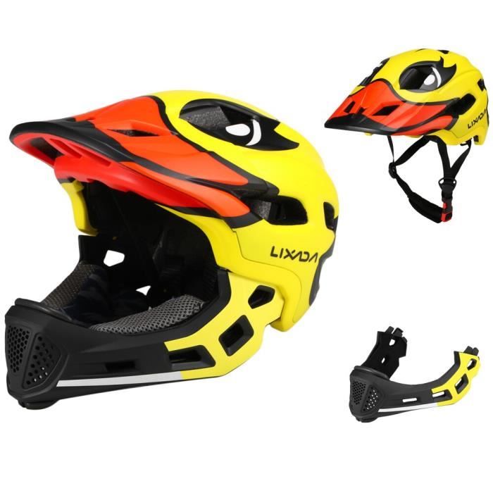 LIXADA-Casque De Vélo De Montagne Intégral Avec Visière,casque De Vélo