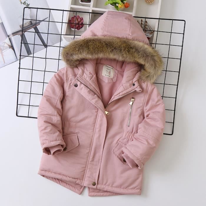 Manteau doux fille discount