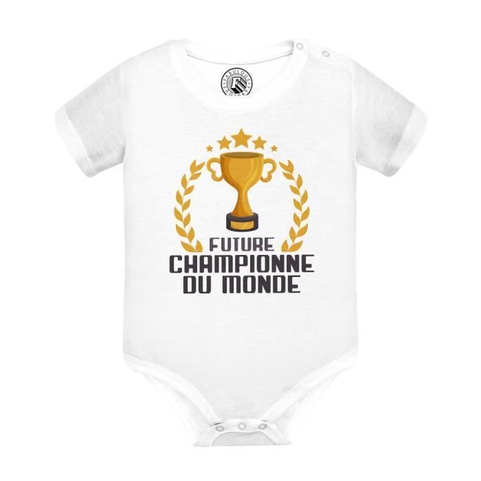 Body Bébé bio manches courtes - Future tenniswoman main image 1