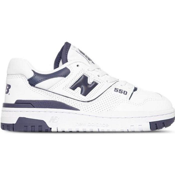New Balance Chaussures Homme NEW BALANCE 550 Blanc en Cuir - Lacets Plats