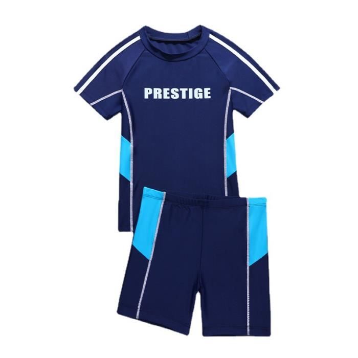 Maillot De Bain Garçon 2 Pièces Anti-UV UPF 50+ - Pour Piscine, Plage Et Sports Nautiques - Protection Solaire - 3