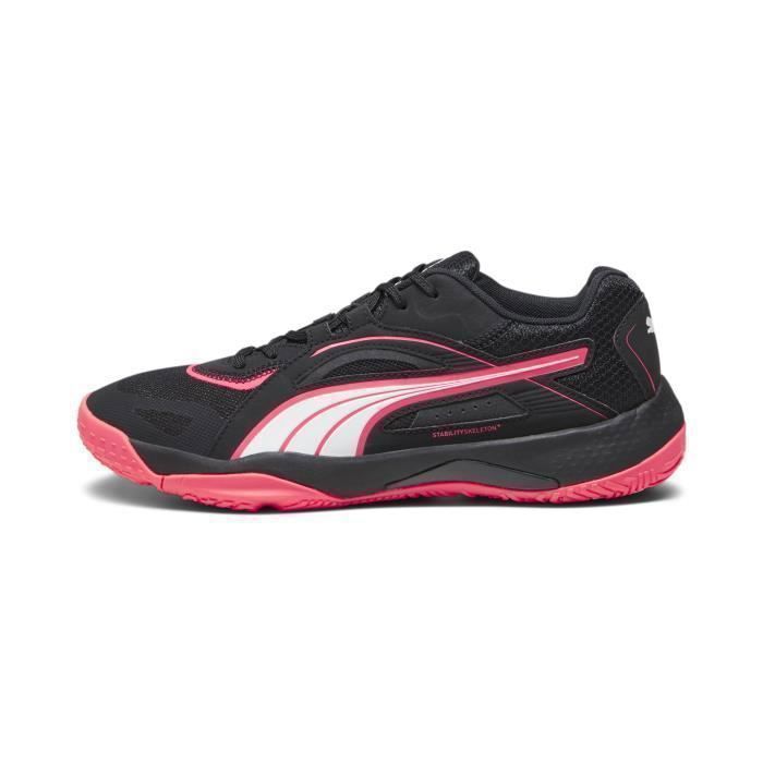 Chaussures de badminton indoor Puma Solarstrike II - noir/fire orchid/ - 42
