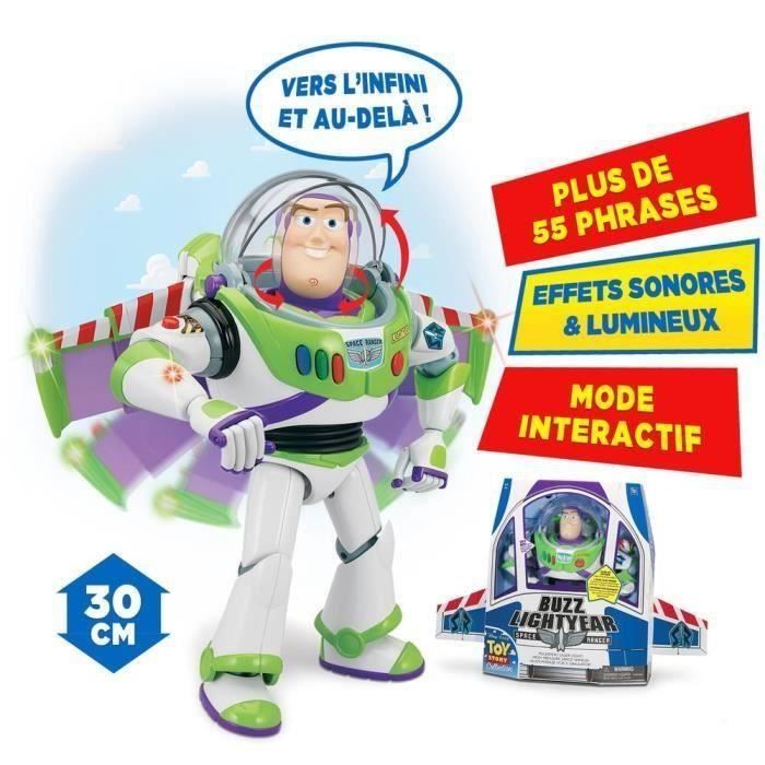 Toy Story Robot Interactif Et Articule Buzz L Eclair 30cms Cdiscount Jeux Jouets