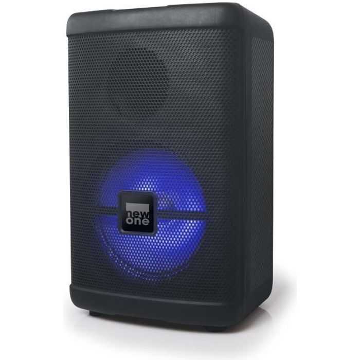 NEW ONE PBX 50 - Enceinte Party Box Bluetooth - Radio FM, USB - Effets lumineux - 50W - Affichage LED rouge