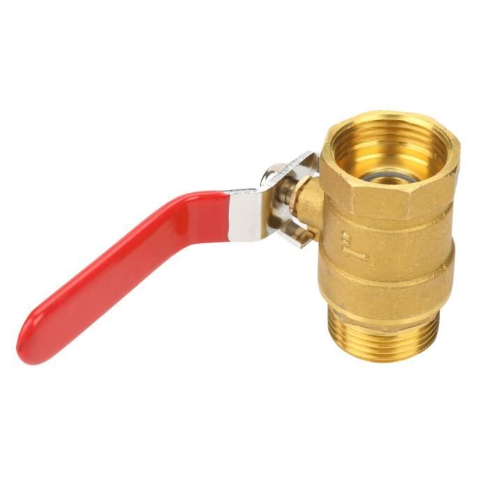 Robinet à Boisseau Sphérique 1/4 BSP Femelle X Mâle – Laiton, 1/4 De Tour, Double Étanchéité | Pour Eau, Air, Gaz