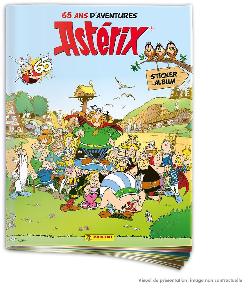Album PANINI Astérix 65ème anniversaire 264 stickers brillants et métal