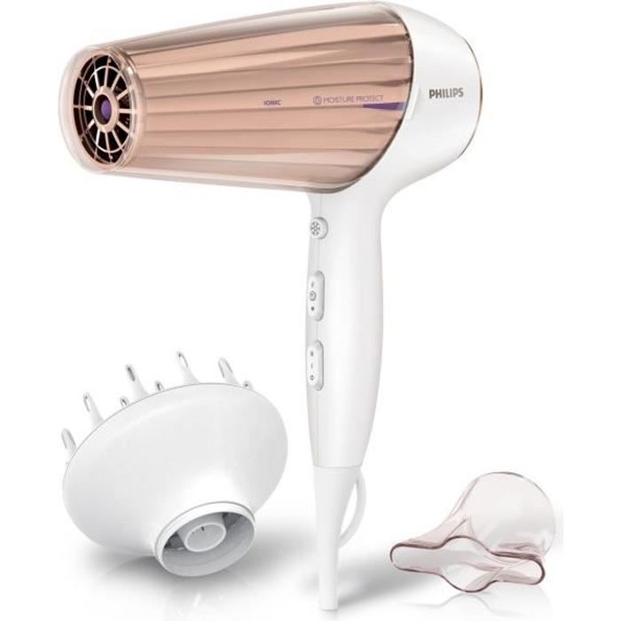 PHILIPS HP828000 Sèche cheveux DryCare Prestige 6 combinaisons VitessesT° ThermoProtect Fonction ionique