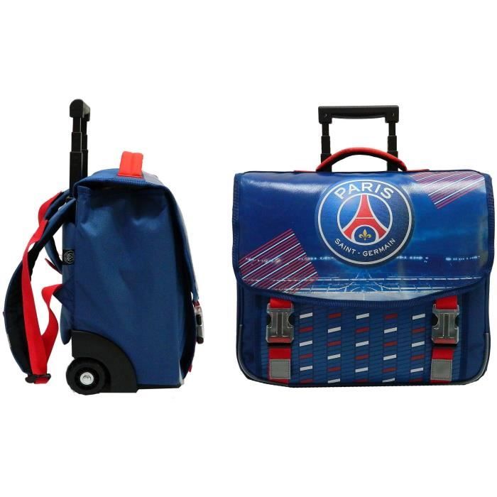 PARIS SG Cartable Roulettes 41Cm 2 Compartiments 1 Poche