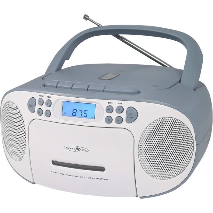 Lenco SCD-41 - CD-speler voor kinderen - CD-radio - Stereo-installatie - Boombox - FM-radiotuner - USB aansluiting - MP3-2 x 1 W RMS vermogen - Werkt op netvoeding en batterijen - Kleurrijk : Lenco