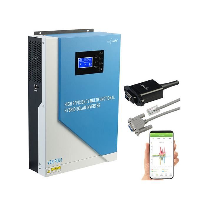 Onduleur hybride solaire – Revolt – SHI-5500 – 5500 W – MPPT – WiFi intégré