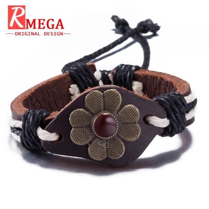 Bracelet cuir femme luxe clearance