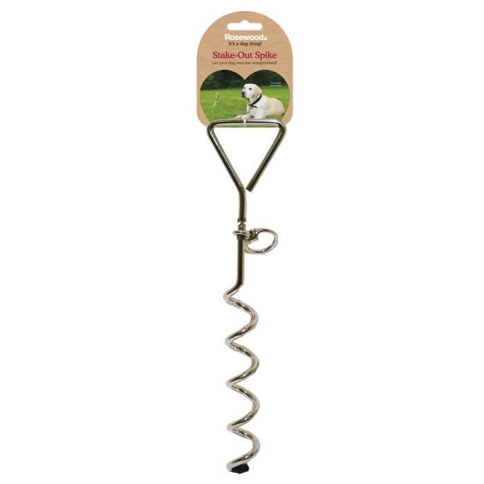 Meilleurs prix pour Piquet d'attache - ROSEWOOD - Tire-bouchon robuste et durable - Antirouille - Pour chien