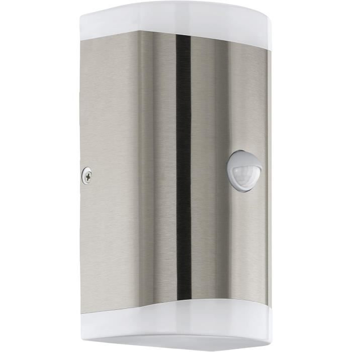 Applique Murale Extérieure Eglo City - Acier Inox Et Plastique, IP44, Culot E27